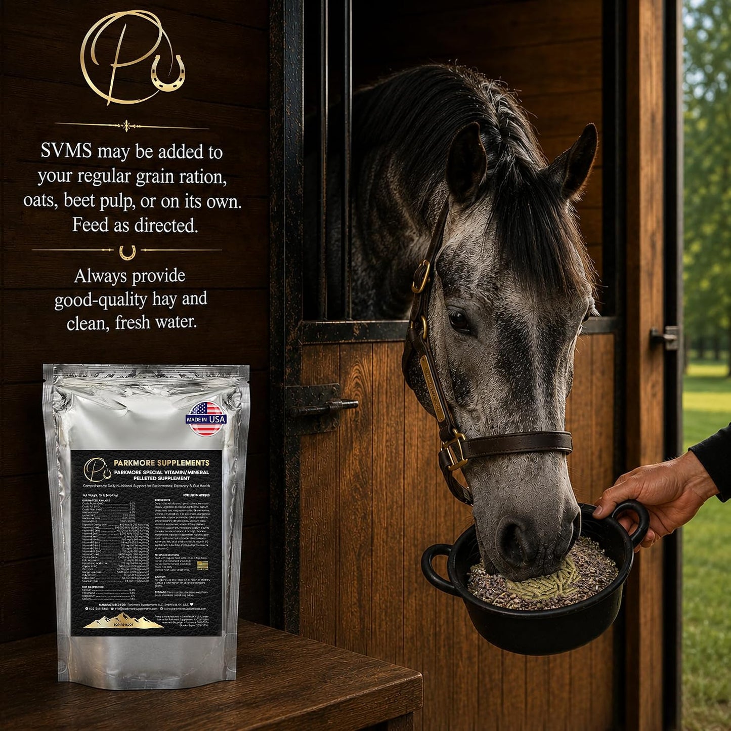Single-Horse SVMS - Parkmore Special Vitamin/Mineral Supplement by Parkmore Supplements - Equine Supplements