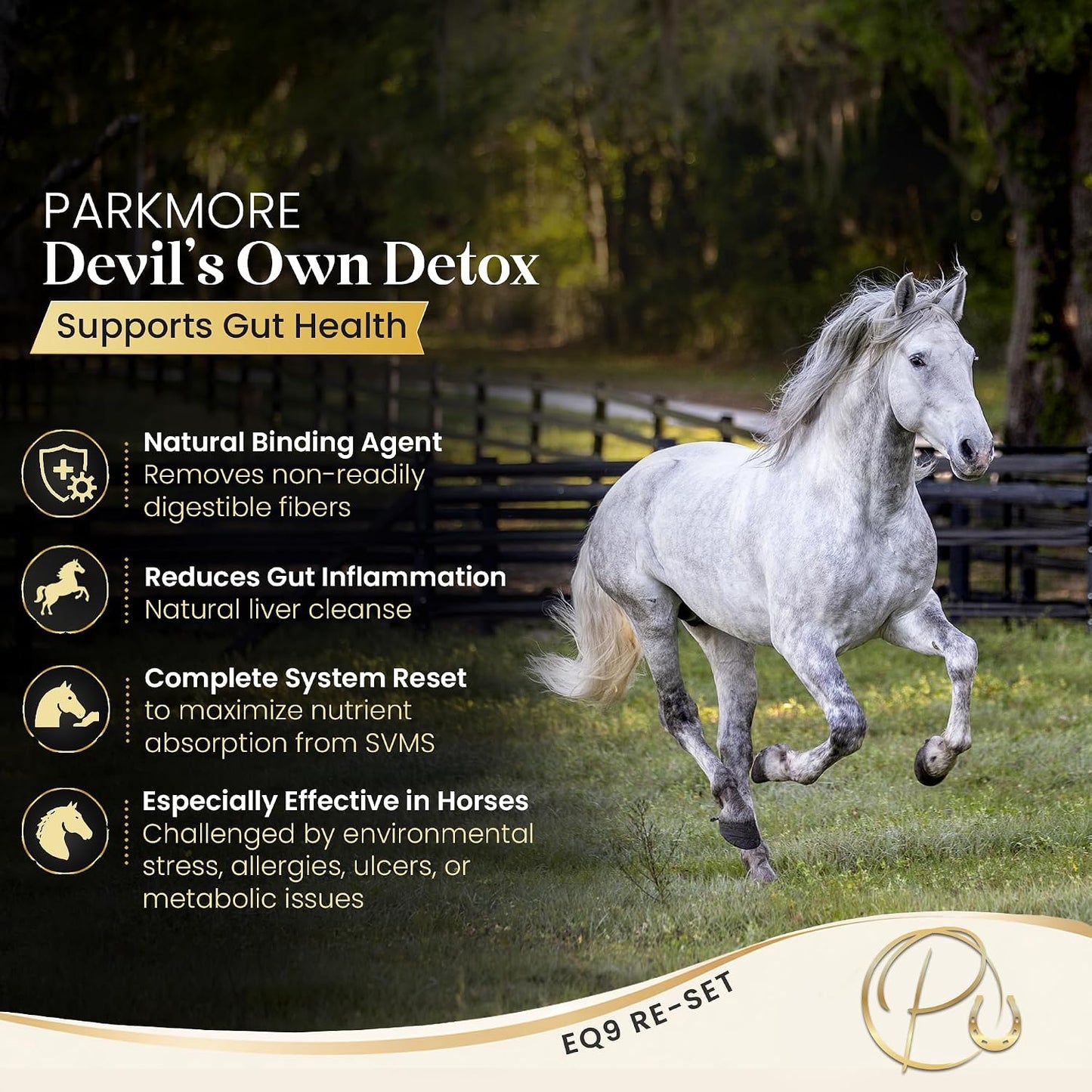 Parkmore Devil's Own Detox (Black Gold) by Parkmore Supplements - Equine Supplements