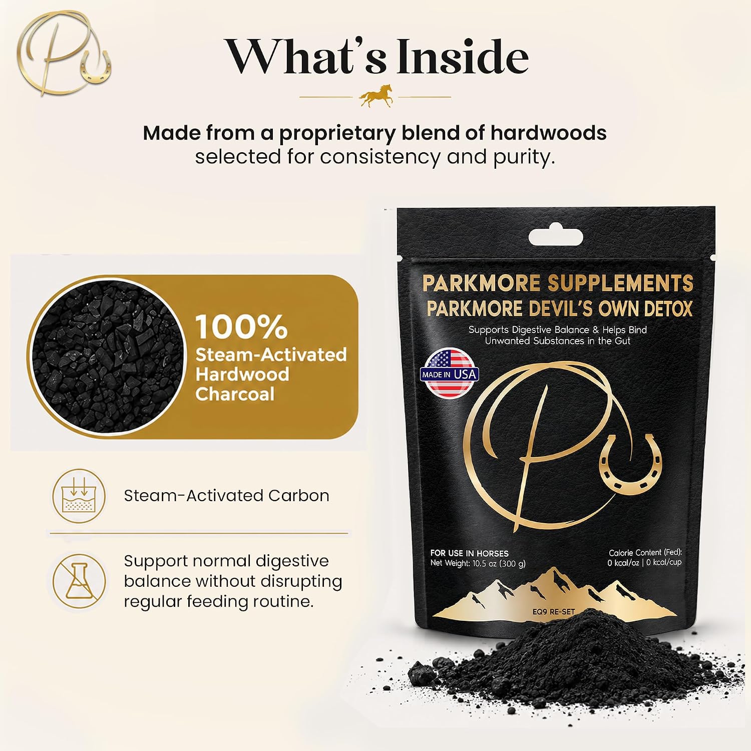 Parkmore Devil's Own Detox (Black Gold) by Parkmore Supplements - Equine Supplements