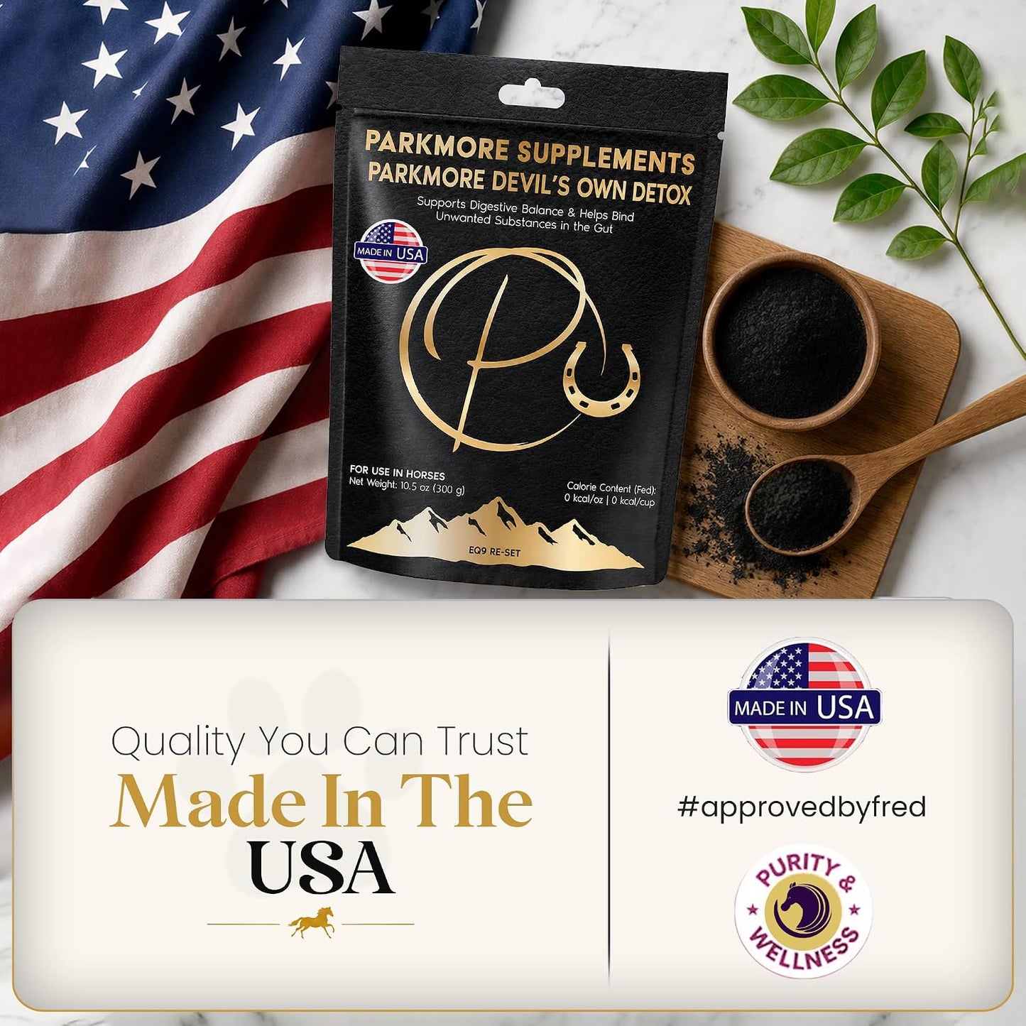 Parkmore Devil's Own Detox (Black Gold) by Parkmore Supplements - Equine Supplements
