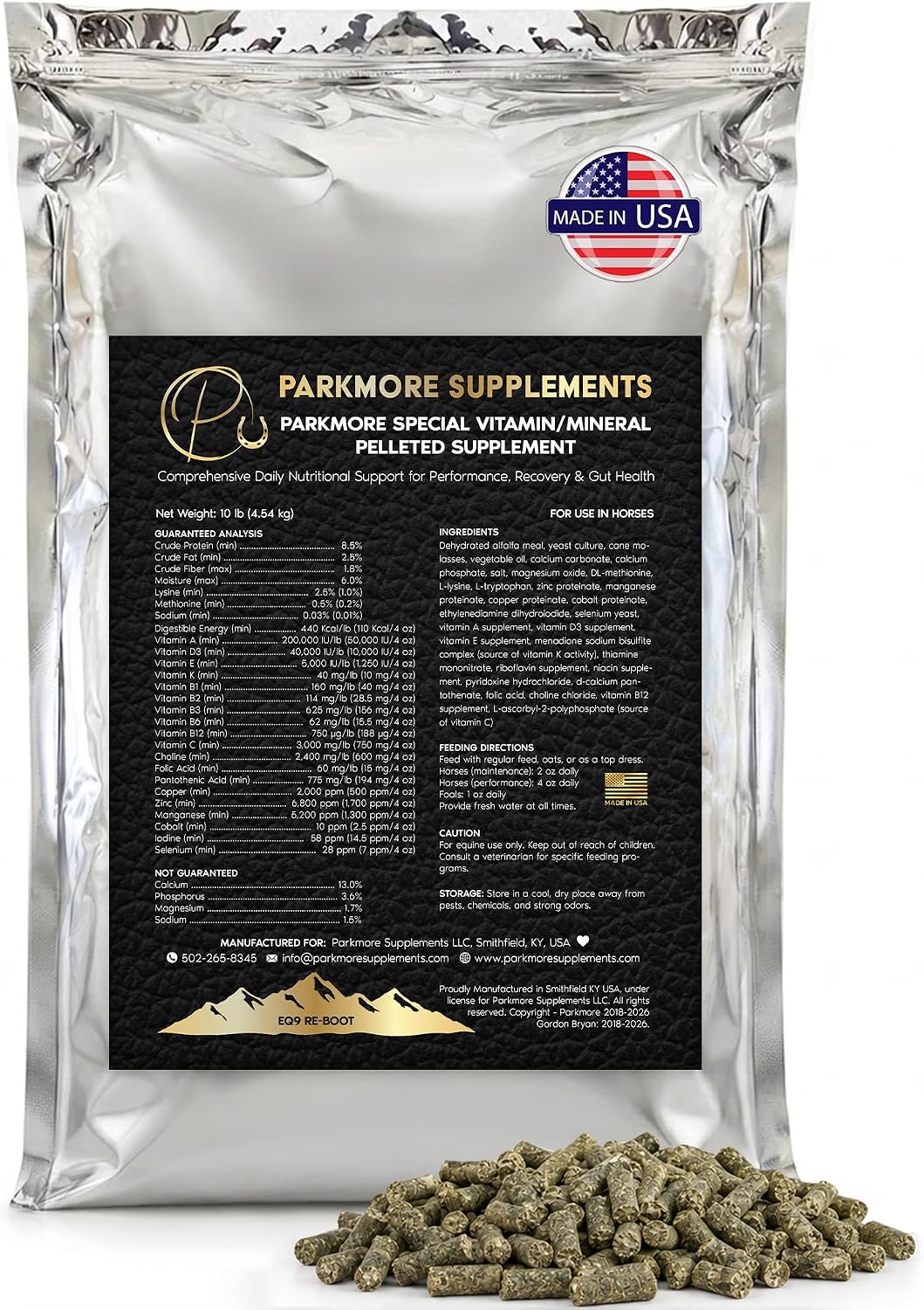 Single-Horse SVMS - Parkmore Special Vitamin/Mineral Supplement by Parkmore Supplements - Equine Supplements
