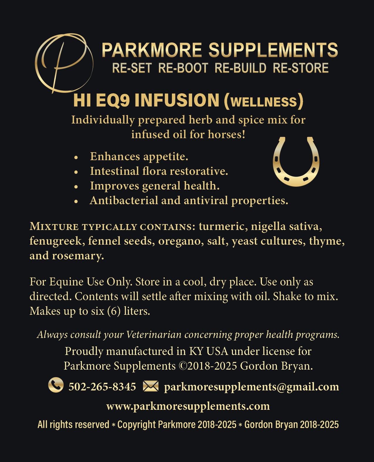Parkmore H.I. EQ9 Infusion (Overall Health)
